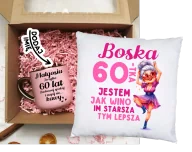 Gadżety dla niej i dla niego - Prezent na 60 urodziny - Zestaw Kubek na 60 urodziny oraz poduszka na 60 urodziny - miniaturka - grafika 1