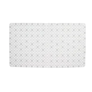 Mata łazienkowa Tiles 68 x 38 cm biały Malva - Maty antypoślizgowe - miniaturka - grafika 1