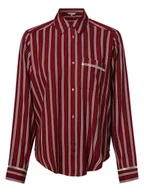 Koszule damskie - Tommy Hilfiger Damska koszula od piżamy Kobiety wiskoza czerwony w paski, S/M - miniaturka - grafika 1