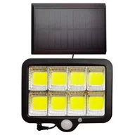 Lampy ogrodowe - Solarny naświetlacz LED Integra 32311 Polux 3W 6000K z czujnikiem Pir z pilotem - miniaturka - grafika 1