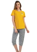 Piżamy damskie - Piżama Damska bawełniana krótki rękaw S Vienetta - miniaturka - grafika 1
