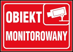 Raw-pol Znak Obiekt Monitorowany Z-R111-P-150x210 - Tablice BHP - miniaturka - grafika 1
