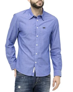 Męska Koszula Materiałowa Lee Shirt Night Blue L876Fkdy   -S - Koszule męskie - miniaturka - grafika 1