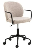 Fotele i krzesła biurowe - Fotel biurowy Patricia beżowy Monza 60 - miniaturka - grafika 1