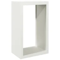Wózki magazynowe - vidaXL Stojak na drewno opałowe, biały, 60x40x100 cm, stalowy - miniaturka - grafika 1