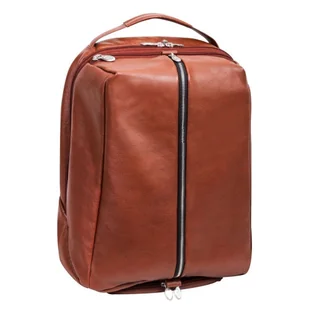 McKlein Brązowy plecak South Shore ze skóry naturalnej na laptopa 17" - Torby na laptopy - miniaturka - grafika 13