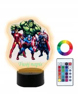 Lampy stojące - Lampka Nocna  3D LED Avengers - miniaturka - grafika 1