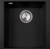 Zlewozmywaki - Zlew PLADOS ONE 4110-U CZARNY MAT (black mat 70) (ON4110ST70) - miniaturka - grafika 1