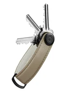 Etui na klucze - Skórzane etui organizer na klucze Orbitkey Pebbled Leather - ecru - miniaturka - grafika 1