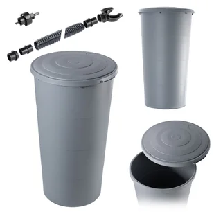 Zbiornik na deszczówkę Casello 200L szary + zestaw przyłączeniowy - Zbiorniki na deszczówkę - miniaturka - grafika 1