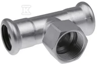 Łączniki, trójniki, kształtki - Trójnik z GW KAN-therm Inox - 35 x 1/2" x 35mm - miniaturka - grafika 1