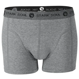 Męskie Bawełniane Bokserki w kolorze szarym rozmiar L wygodne oddychające miękkie - Majtki męskie - miniaturka - grafika 1