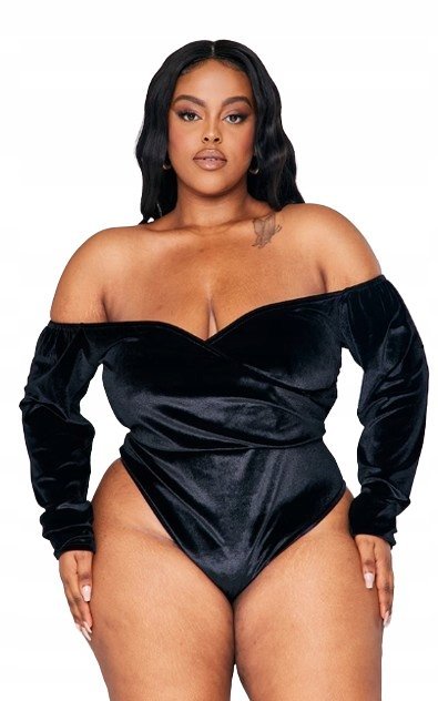 Prettylittlething Body Plus Size Welurowe 4XL Egx