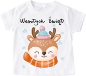 Koszulki dla dziewczynek - Koszulka dla dziecka świąteczna mikolajki27 - miniaturka - grafika 1