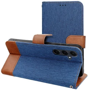 Kabura JEANS Book do SAMSUNG S24 FE niebieski - Etui i futerały do telefonów - miniaturka - grafika 1