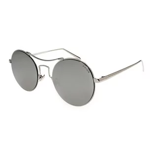 Duże okrągłe okulary przeciwsłoneczne lustrzanki srebrne pre-20c - Okulary przeciwsłoneczne - miniaturka - grafika 1