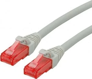 Roline ROLINE UTP Patchcord Cat.6 Component Level, LSOH, szary, 10 m - Patchcordy - miniaturka - grafika 1