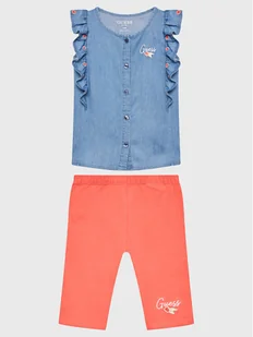 Guess Komplet bluzka i legginsy A3GG03 WFBS0 Kolorowy Regular Fit - Legginsy - miniaturka - grafika 1