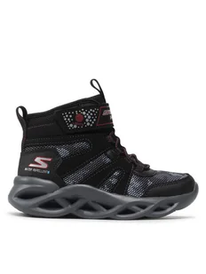 Skechers Śniegowce Zerrix 400145L/BKRD Czarny - Buty dla chłopców - miniaturka - grafika 1