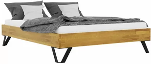 Łóżko dębowe nowoczesne Toro 160x200 Soolido Meble dębowe - Łóżka - miniaturka - grafika 1