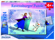 Puzzle - Ravensburger Puzzle 2x24 frozen siostry kraina lodu - miniaturka - grafika 1