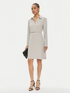 Sukienki - Calvin Klein Sukienka codzienna K20K207152 Beżowy Regular Fit - miniaturka - grafika 1