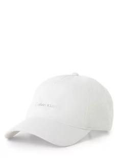 Calvin Klein - Damska czapka z daszkiem, biały - Czapki damskie - miniaturka - grafika 1