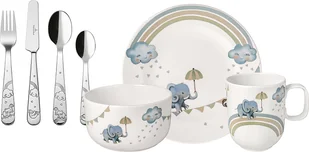 Naczynia dziecięce Walk like an Elephant ze sztućcami 7 el. - Zestawy naczyń dla dzieci - miniaturka - grafika 1