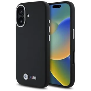 BMW BMHCP16S23PMWK iPhone 16 6.1"         czarny/black hardcase M Smooth Full Wrapped Metal - Etui i futerały do telefonów - miniaturka - grafika 1