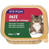 Mokra karma dla kotów - FIT+FUN Senior Paté Drób 16x100 g - miniaturka - grafika 1