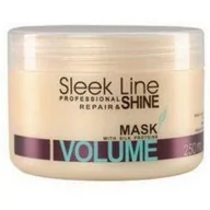 Maski do włosów - Stapiz Stapiz Sleek Line Repair Volume Mask Maska do włosów z jedwabiem zwiększająca objętość 250ml - miniaturka - grafika 1