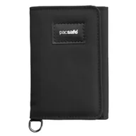 Portfele - Portfel z ochroną przed kradzieżą Pacsafe RFIDsafe Trifold Wallet czarny - miniaturka - grafika 1