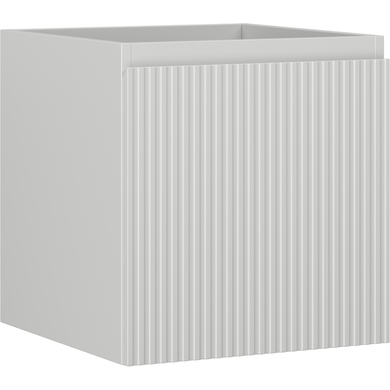 Mexen Rivel szafka łazienkowa podumywalkowa 45 cm, 1 szuflada, ryflowana , szara mat - 91A20-04547-1-BF62
