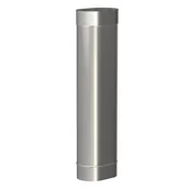 Rury i kanały wentylacyjne - Rura do odprowadzania spalin prosta 120 - 240/ 0.8 mm 1 m MK - miniaturka - grafika 1