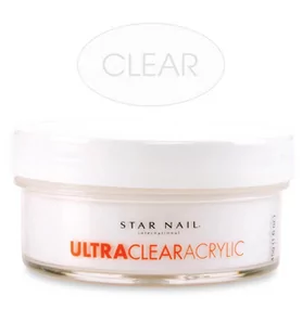 Star Nail Ultra Clear puder bezbarwny 45 g U654 - Manicure tytanowy - miniaturka - grafika 1