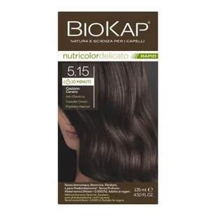 Biokap Nutricolordelicato Rapid 5.15 Popielat Kasz - Farby do włosów i szampony koloryzujące - miniaturka - grafika 1