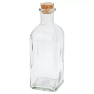 Excellent Housewares Butelka szklana z korkiem 500 ml RETRO uniwersalny - Pojemniki na przyprawy - miniaturka - grafika 1