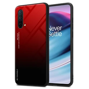 Pokrowiec Do OnePlus Nord CE 5G Etui w CZERWONO - CZARNY TPU Obudowa Case Cover Plecki Ochronny Cadorabo - Etui i futerały do telefonów - miniaturka - grafika 1