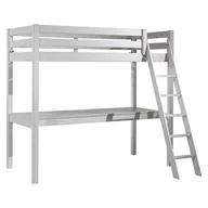 Łóżeczka i kojce - Białe podwyższone łóżko dziecięce z litego drewna sosnowego 90x200 cm PINO – Vipack - miniaturka - grafika 1