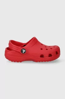 Buty dla dziewczynek - Crocs klapki dziecięce kolor czerwony - grafika 1