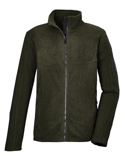 killtec Męska kurtka z mikropolaru/kurtka polarowa ze stójką KOW 90 MN KNTFLC JCKT, dark moss, 4XL, 41823-000