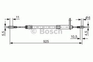 Bosch Linka hamulca BOSCH 1987477220 1987477220 - Linki hamulca postojowego - miniaturka - grafika 1