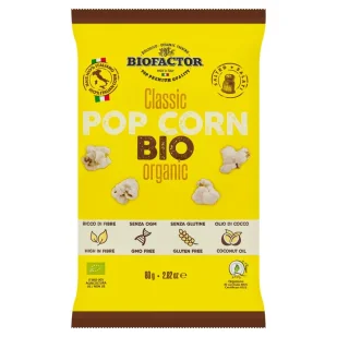 Biofactor Classic Popcorn solony bio 80 g - Zdrowa żywność - miniaturka - grafika 1