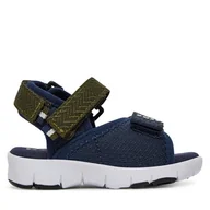 Buty dla chłopców - Sandały BOSS J52159 M Granatowy - miniaturka - grafika 1