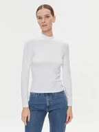 Bluzki damskie - Calvin Klein Golf K20K206067 Biały Slim Fit - miniaturka - grafika 1