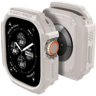 Akcesoria do smartwatchy - Etui SPIGEN Rugged Armor do Apple Watch Ultra 1/2 (49mm) Beżowy - miniaturka - grafika 1