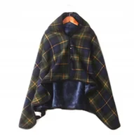 Koce - Ciepły Kocyk Polarowy Ponczo Zapinany (Zielony) Nice Life - miniaturka - grafika 1