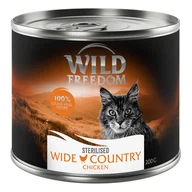 Mokra karma dla kotów - Wild Freedom Adult Sterilised, 6 x 200 g - bez zbóż - Wide Country Sterilised - czysty kurczak - miniaturka - grafika 1
