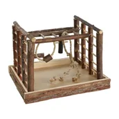 Akcesoria dla ptaków - AniOne Plac zabaw z naturalnego drewna - miniaturka - grafika 1