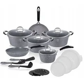 Zestawy garnków i patelni - ZESTAW GARNKÓW GRANITOWYCH BERLINGER HAUS BH-6196 STONE TOUCH - miniaturka - grafika 1